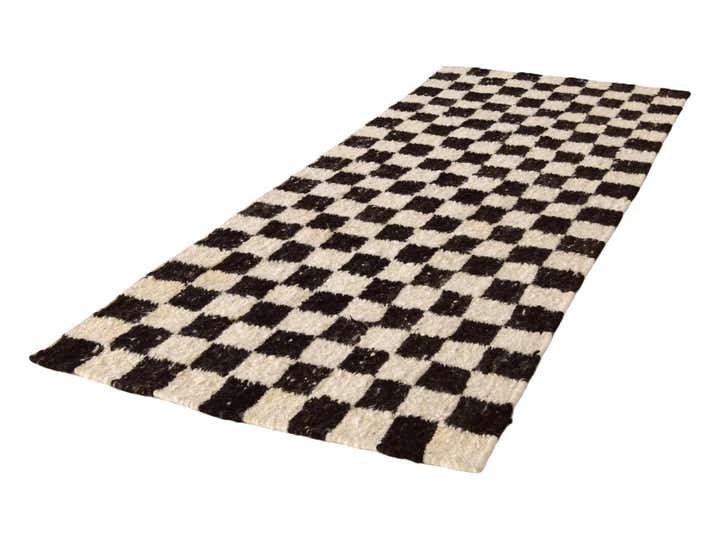 3' x 8' 2 Hand Knotted Moroccan Wool Runner Rug