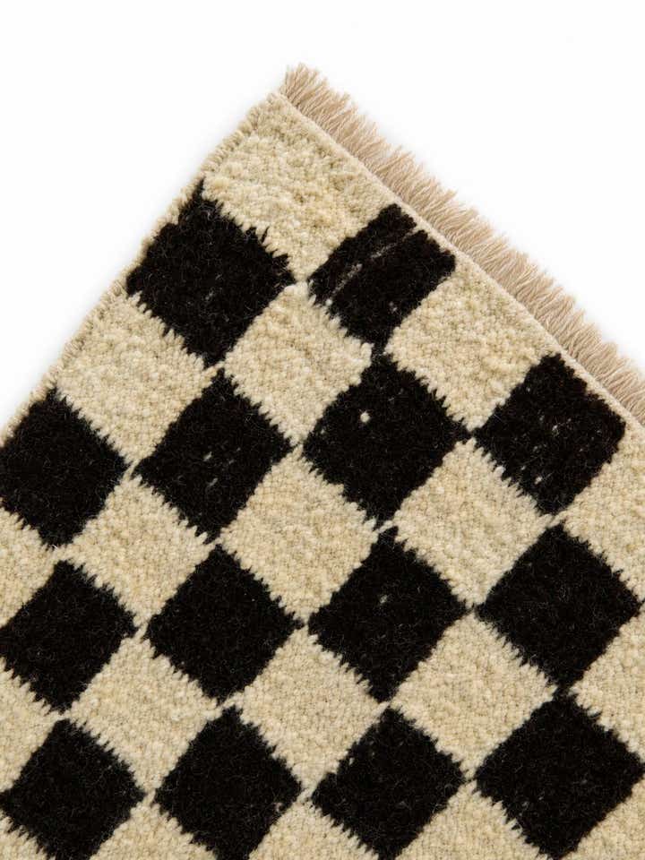 3' x 8' 2 Hand Knotted Moroccan Wool Runner Rug