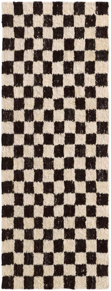 3' x 8' 2 Hand Knotted Moroccan Wool Runner Rug