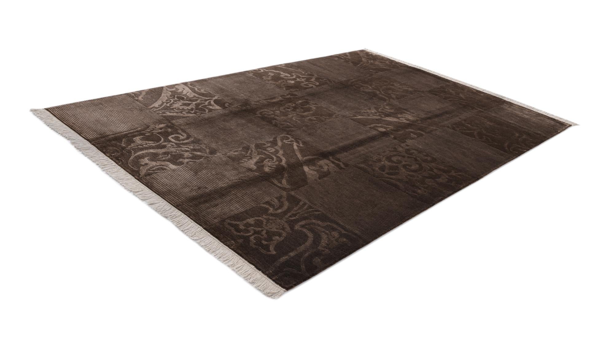 6' 8 x 10' Hand Knotted Darya Wool Rug