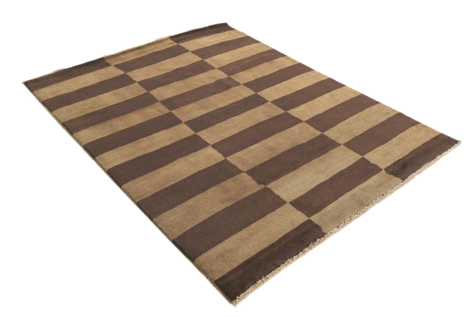 5' 1 x 6' 6 Hand Knotted Modern Ziegler Rug