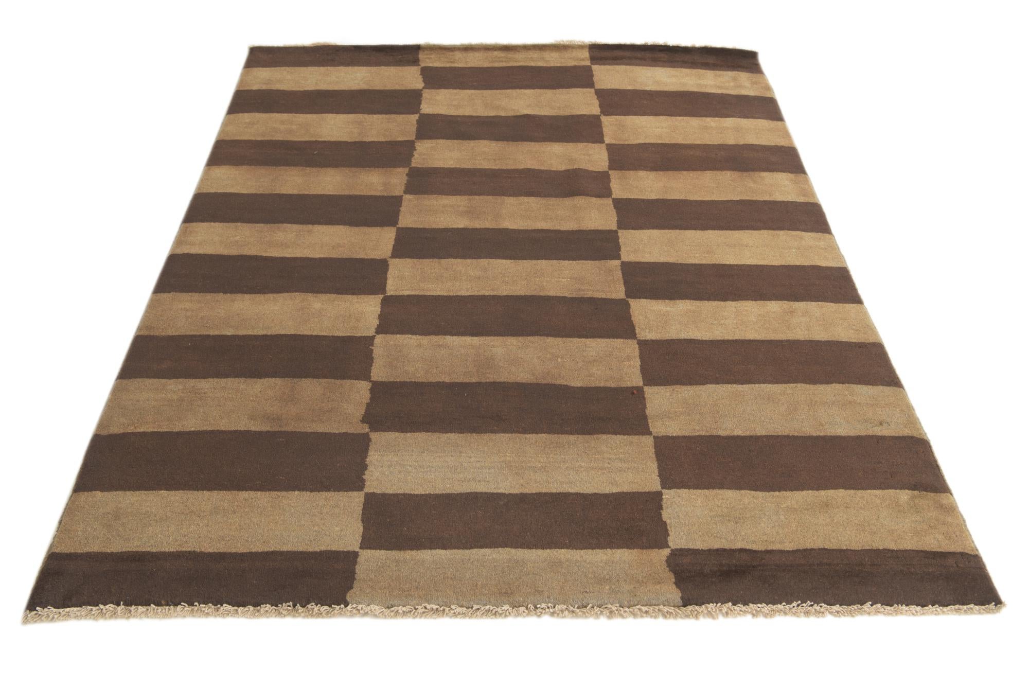 5' 1 x 6' 6 Hand Knotted Modern Ziegler Rug