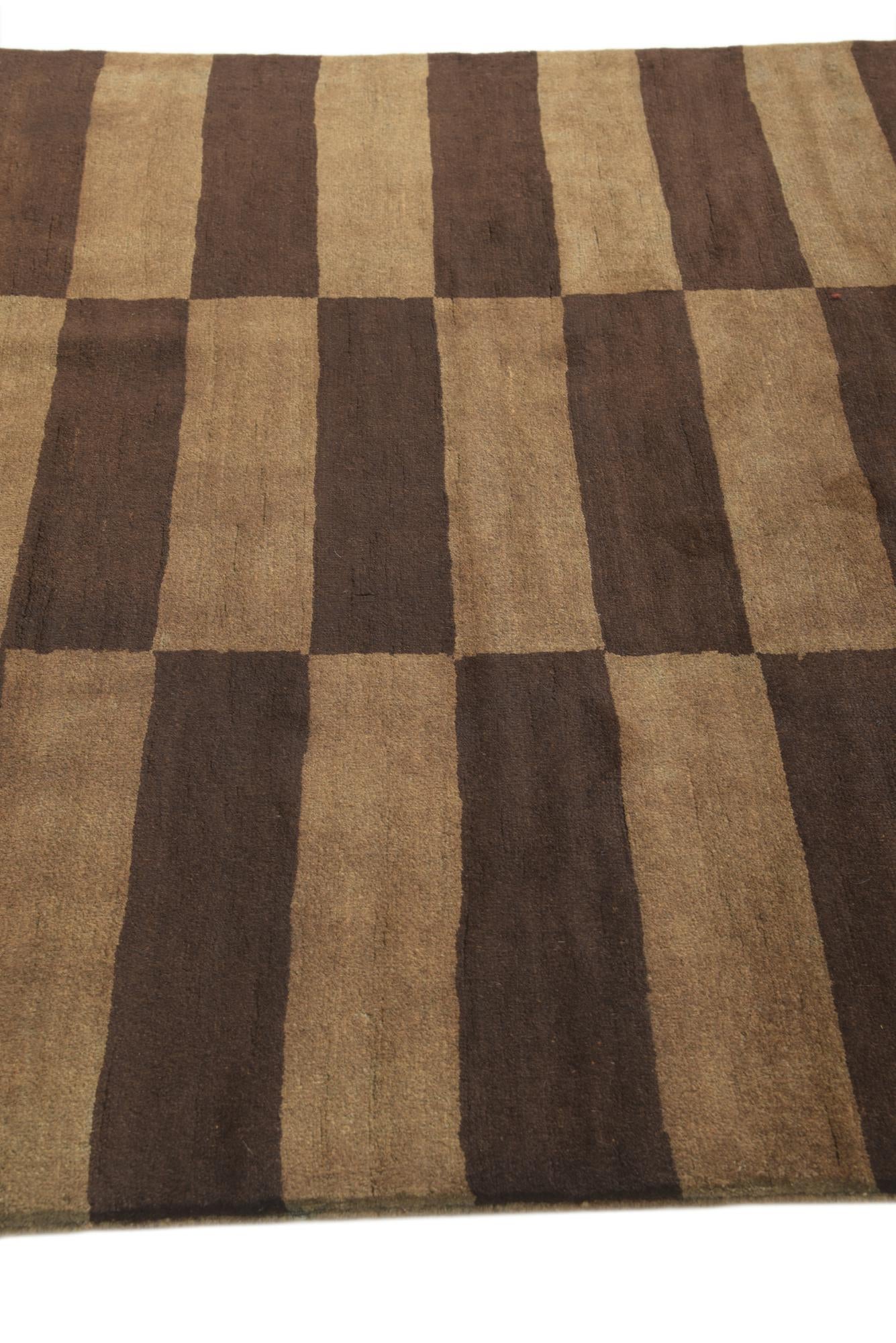 5' 1 x 6' 6 Hand Knotted Modern Ziegler Rug