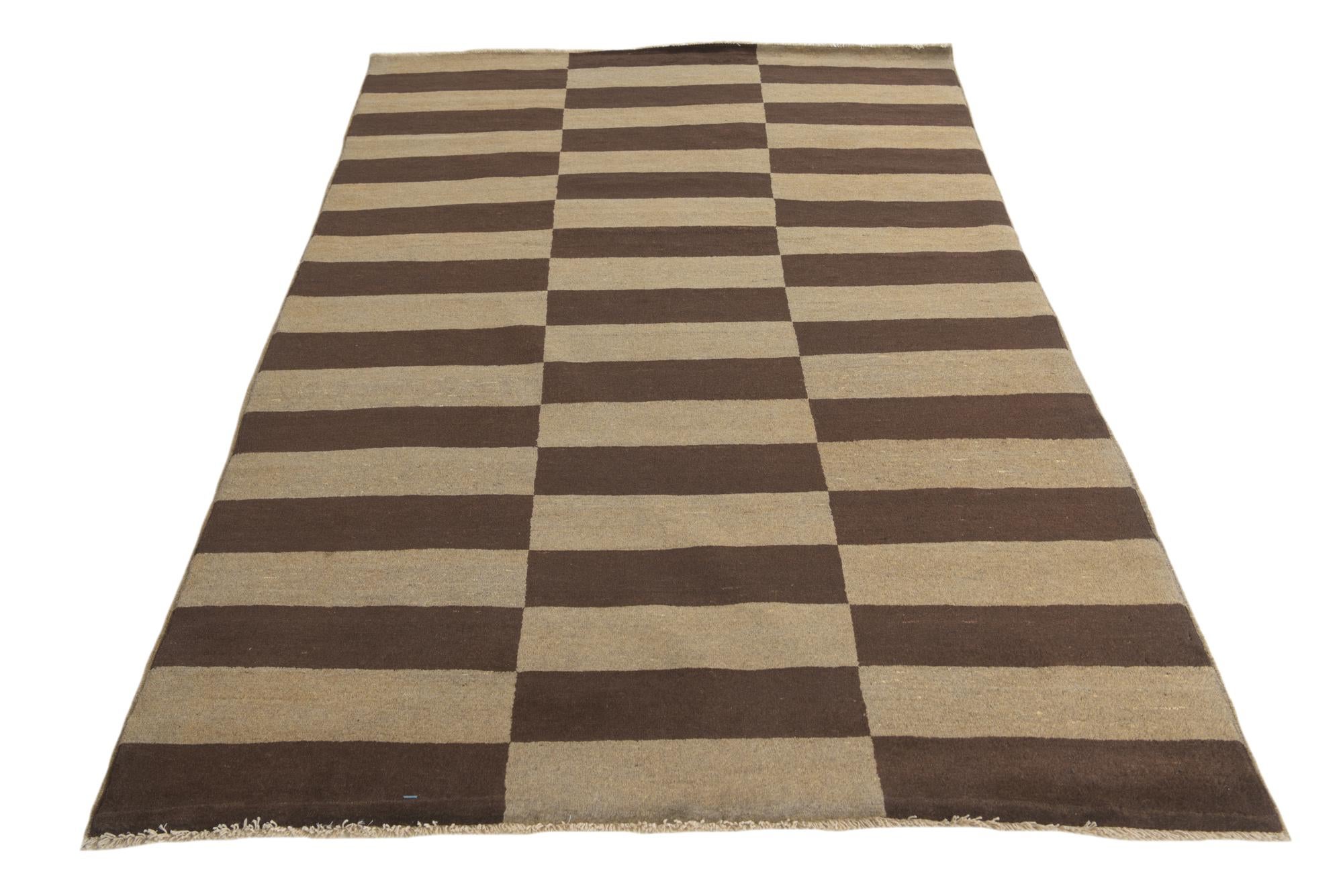 5' 2 x 7' 10 Hand Knotted Modern Ziegler Rug