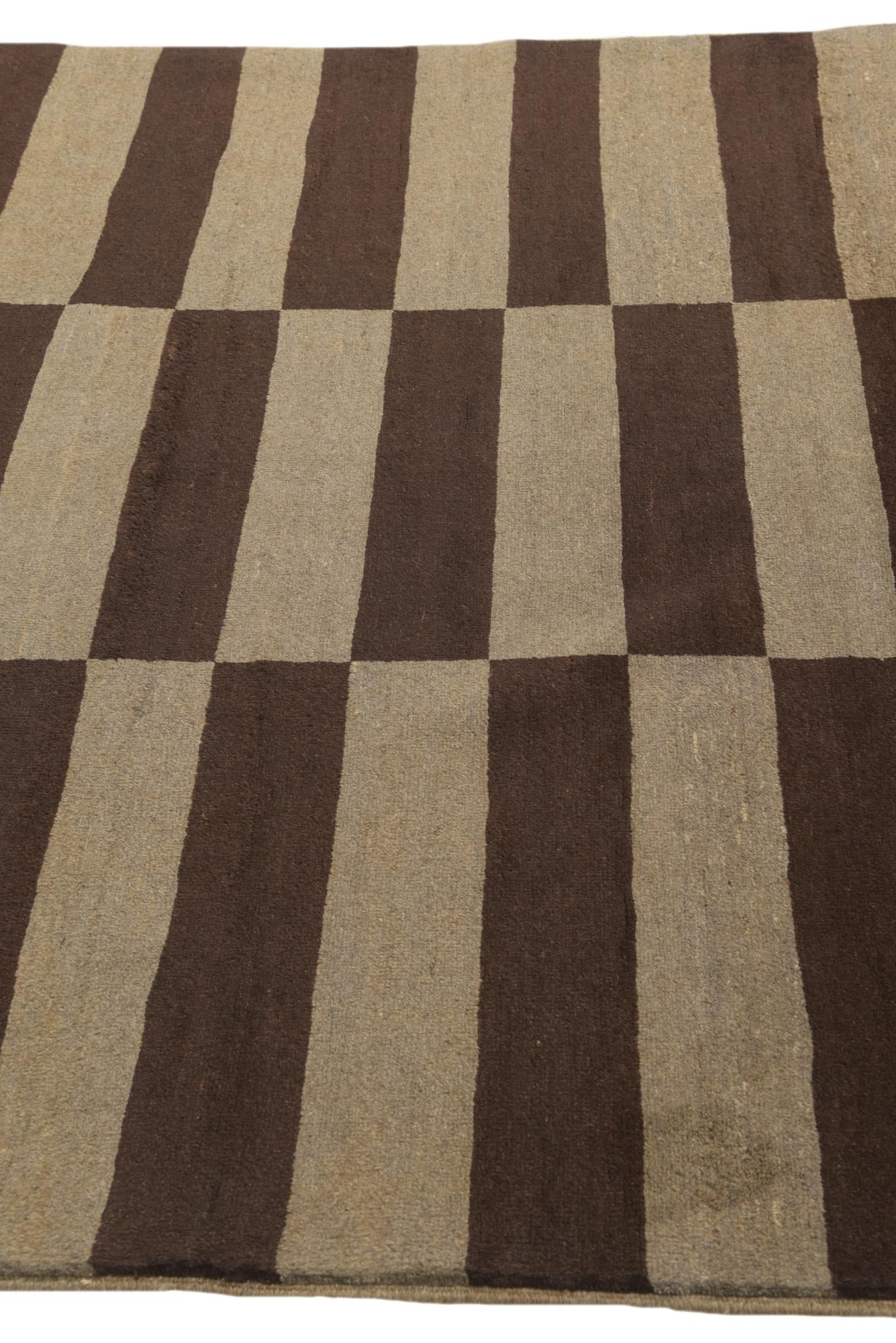 5' 2 x 7' 10 Hand Knotted Modern Ziegler Rug