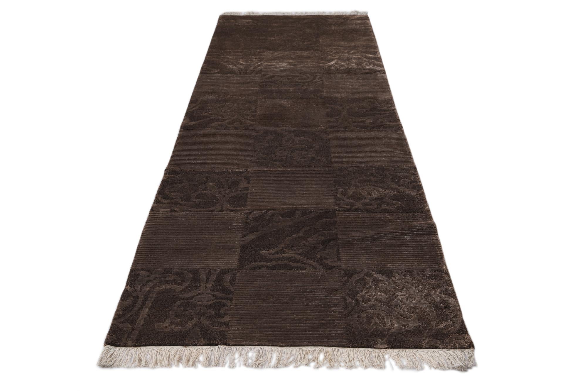2' 8 x 9' 11 Hand Knotted Darya Wool Runner Rug