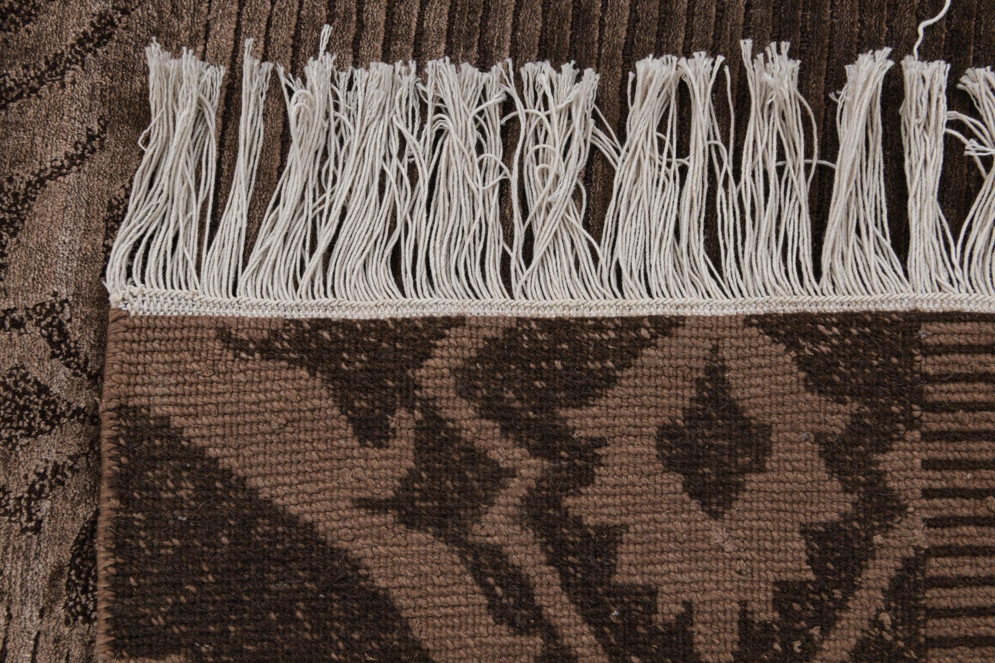 2' 8 x 9' 11 Hand Knotted Darya Wool Runner Rug