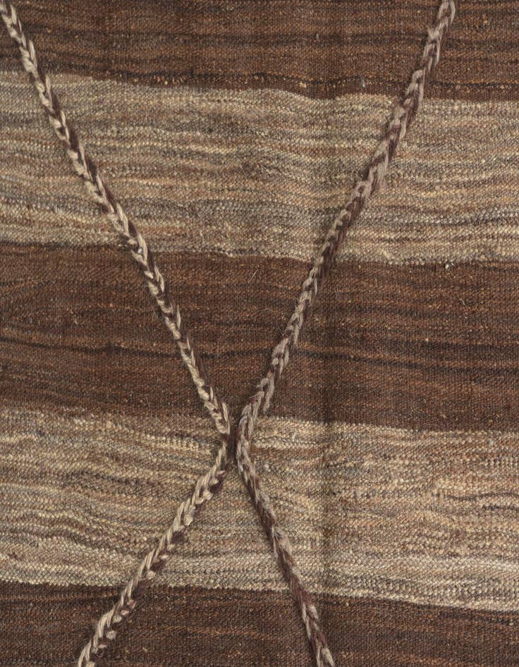 Detail image of 9' 9 x 9' 9  Hand Knotted Moroccan Wool Square Rug