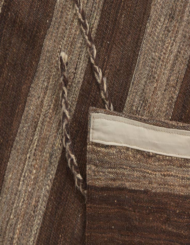 Detail image of 9' 9 x 9' 9  Hand Knotted Moroccan Wool Square Rug