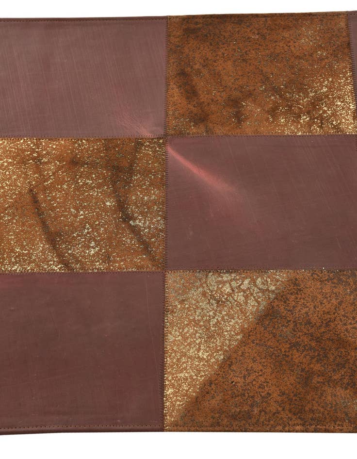 Detail image of 2' 1 x 3' 1 Cowhide Leather Rug