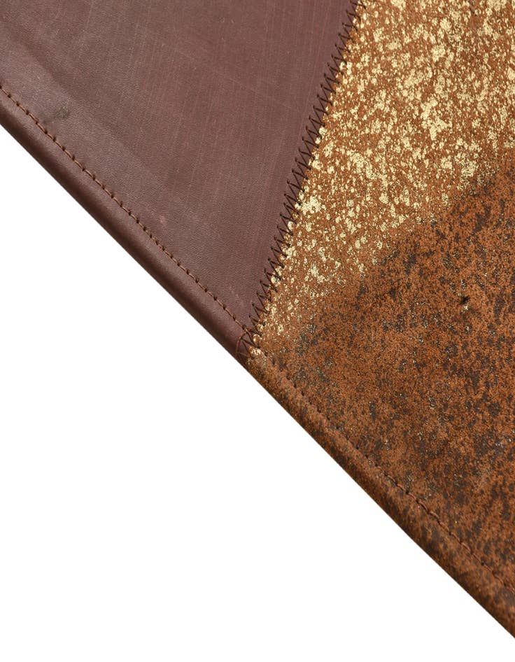 Detail image of 2' 1 x 3' 1 Cowhide Leather Rug