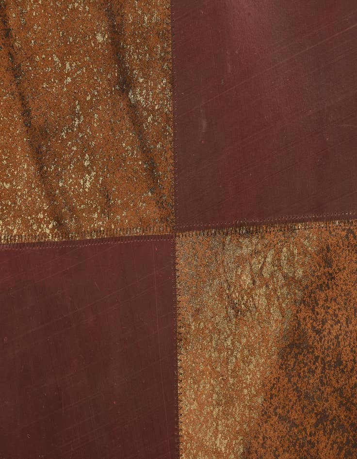 Detail image of 2' 1 x 3' 1 Cowhide Leather Rug
