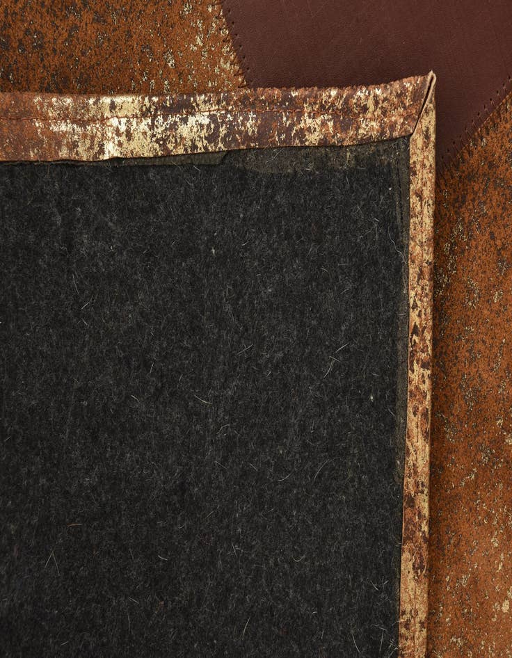 Detail image of 2' 1 x 3' 1 Cowhide Leather Rug