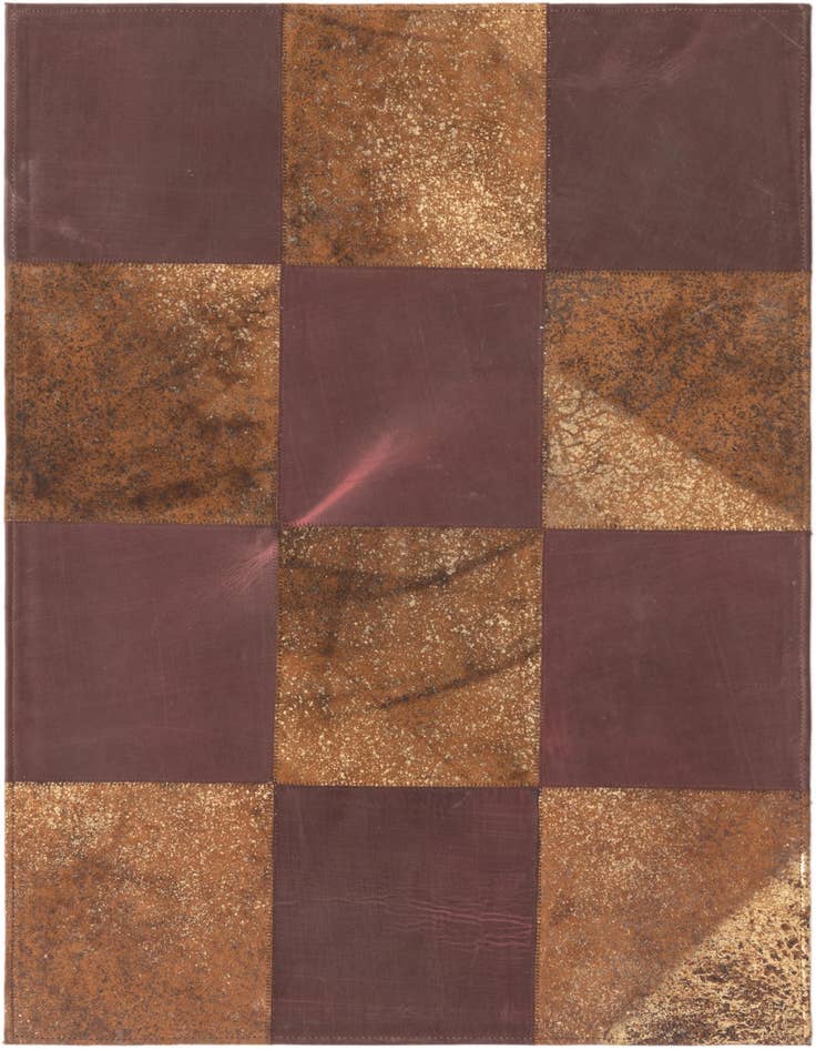 Detail image of 2' 1 x 3' 1 Cowhide Leather Rug