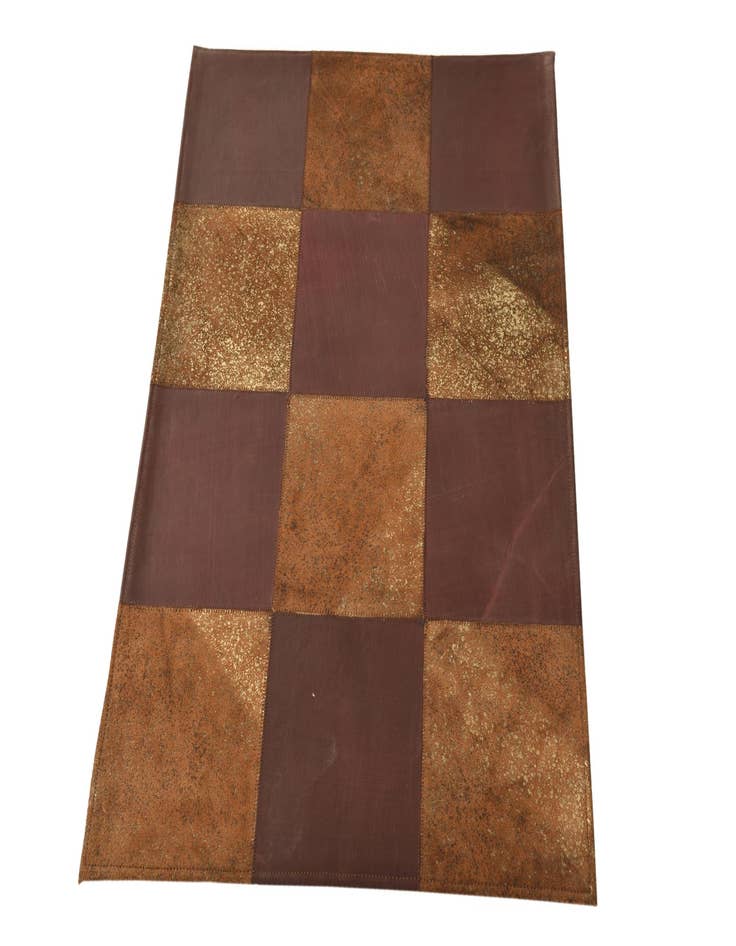 Detail image of 2' 1 x 3' Cowhide Leather Rug