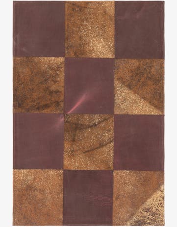 2' 1 x 3' 1 Cowhide Leather Rug