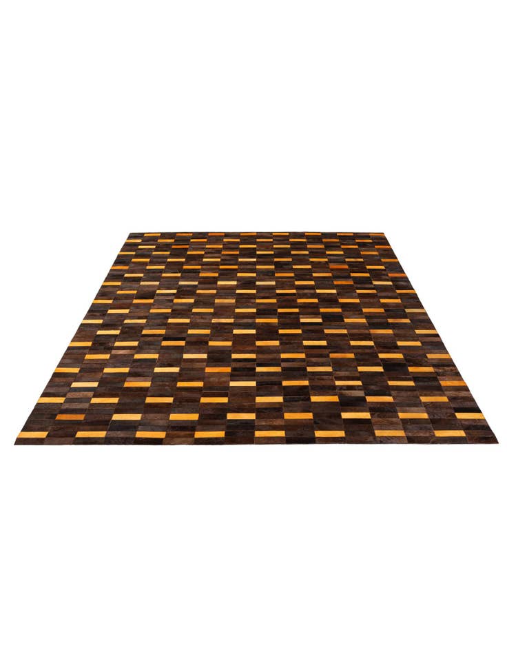 Detail image of 8' x 9' 10 Cowhide - Patchwork Rug