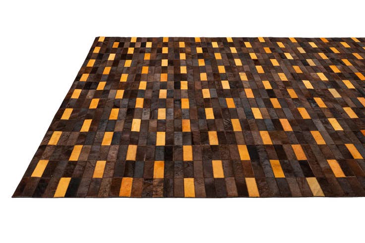 Detail image of 8' x 9' 10 Cowhide - Patchwork Rug
