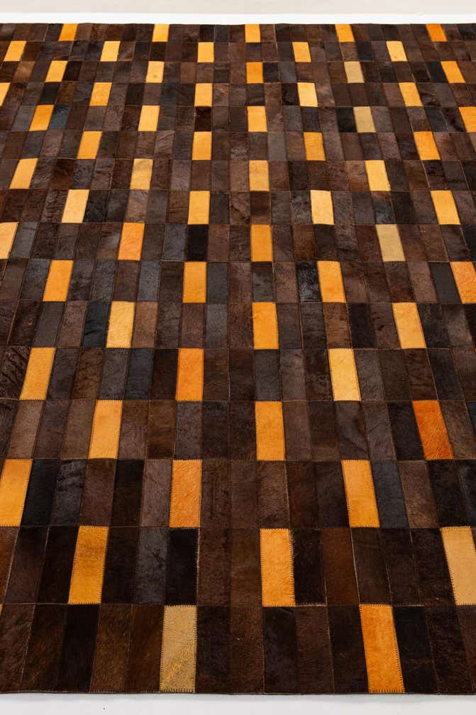 8' x 9' 10 Cowhide - Patchwork Rug