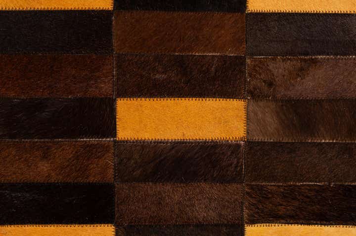 8' x 9' 10 Cowhide - Patchwork Rug