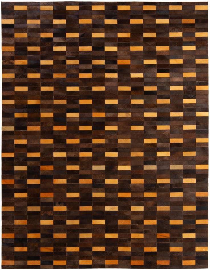 Detail image of 8' x 9' 10 Cowhide - Patchwork Rug