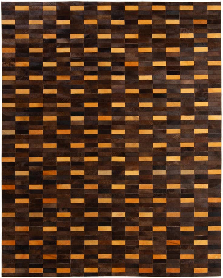 Detail image of 8' x 9' 10 Cowhide - Patchwork Rug