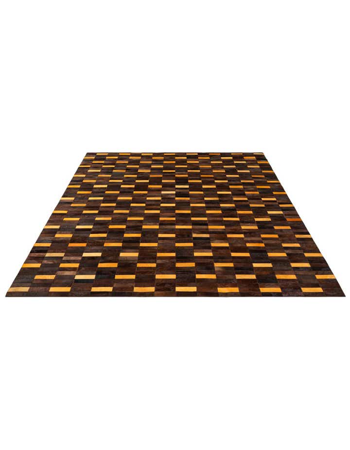 8' 1 x 9' 11 Cowhide - Patchwork Rug