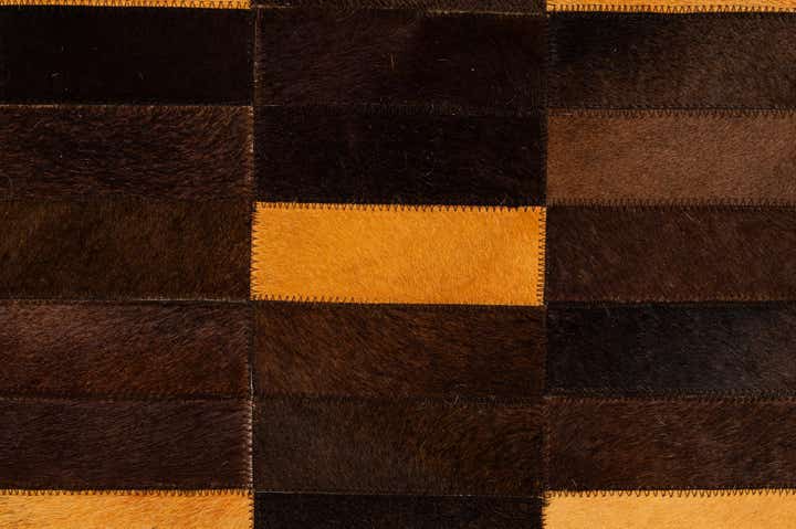8' 1 x 9' 11 Cowhide - Patchwork Rug