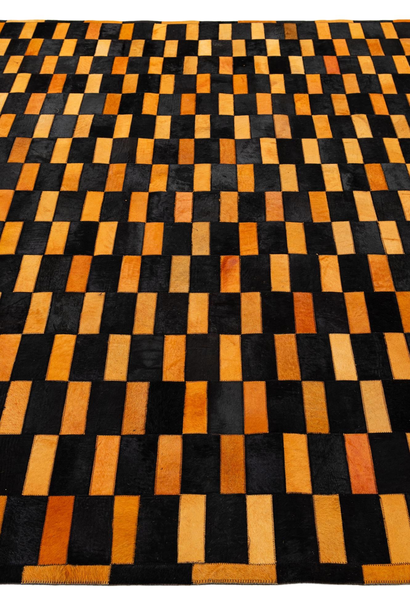 8' 3 x 10' Cowhide - Patchwork Rug