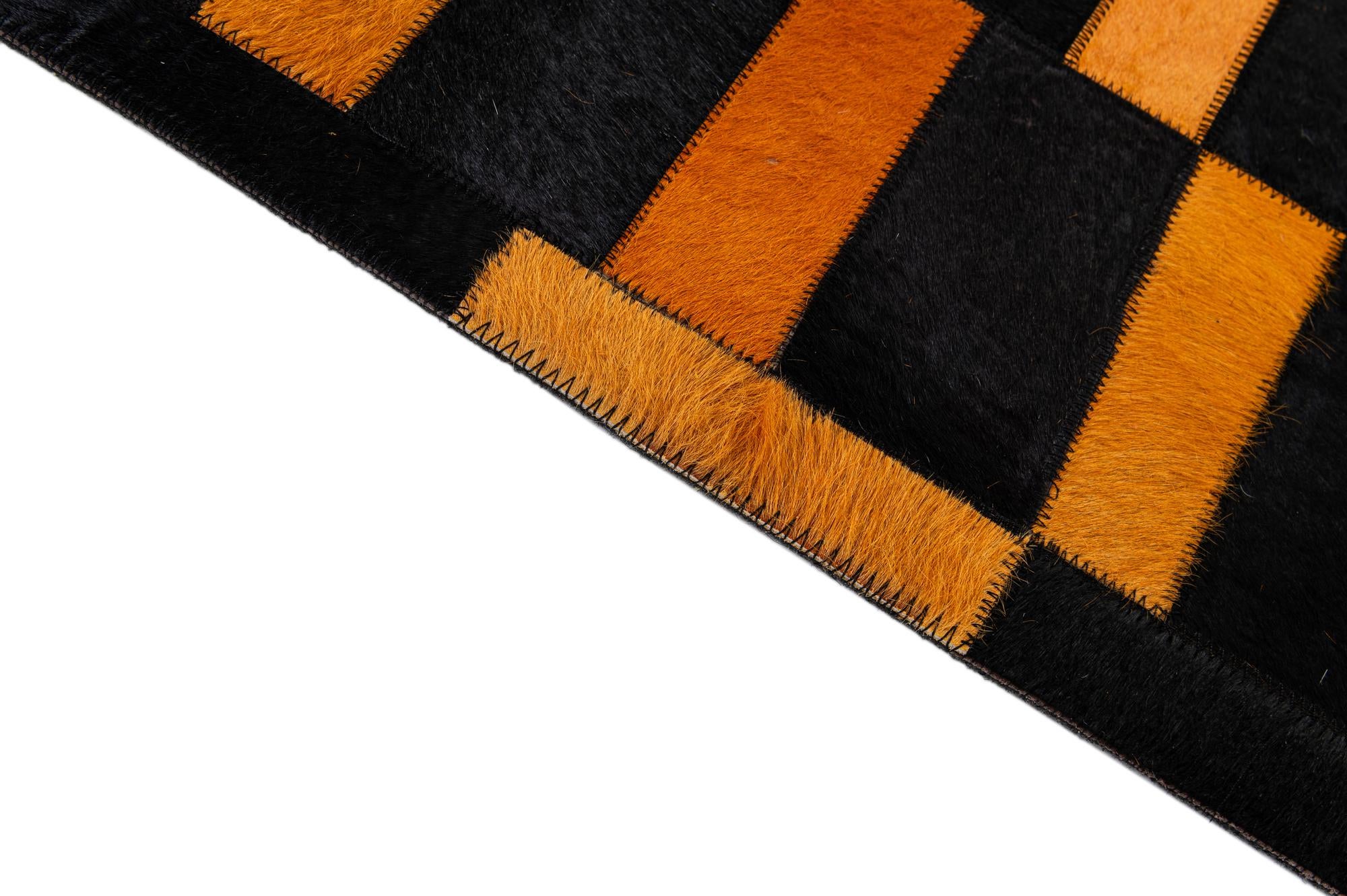 8' 3 x 10' Cowhide - Patchwork Rug