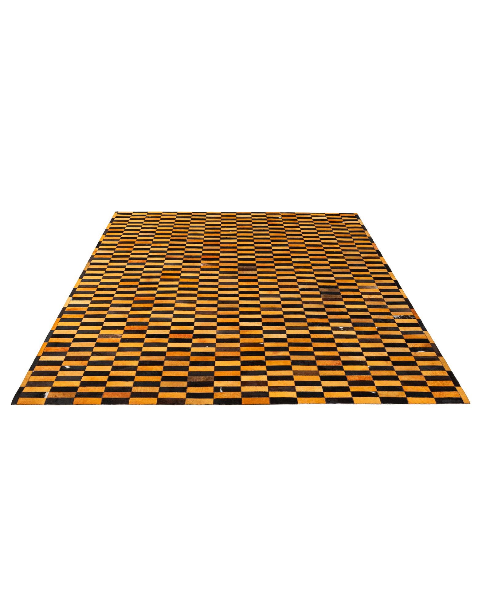 8' 1 x 9' 11 Cowhide - Patchwork Rug