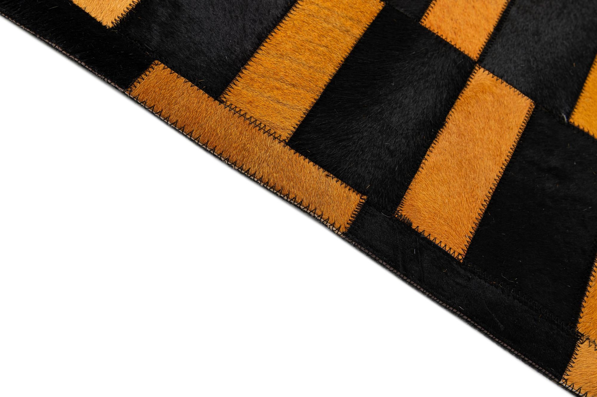 8' 3 x 9' 11 Cowhide - Patchwork Rug