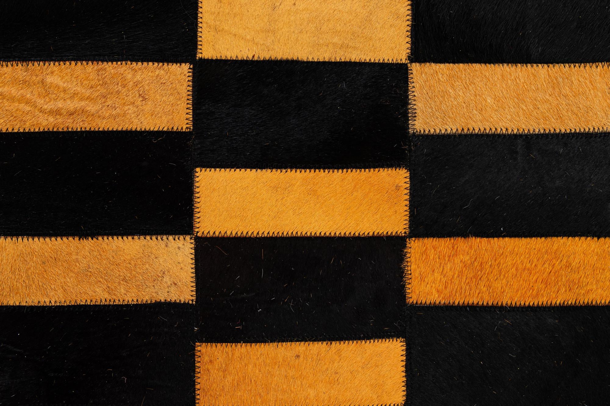8' 3 x 9' 11 Cowhide - Patchwork Rug