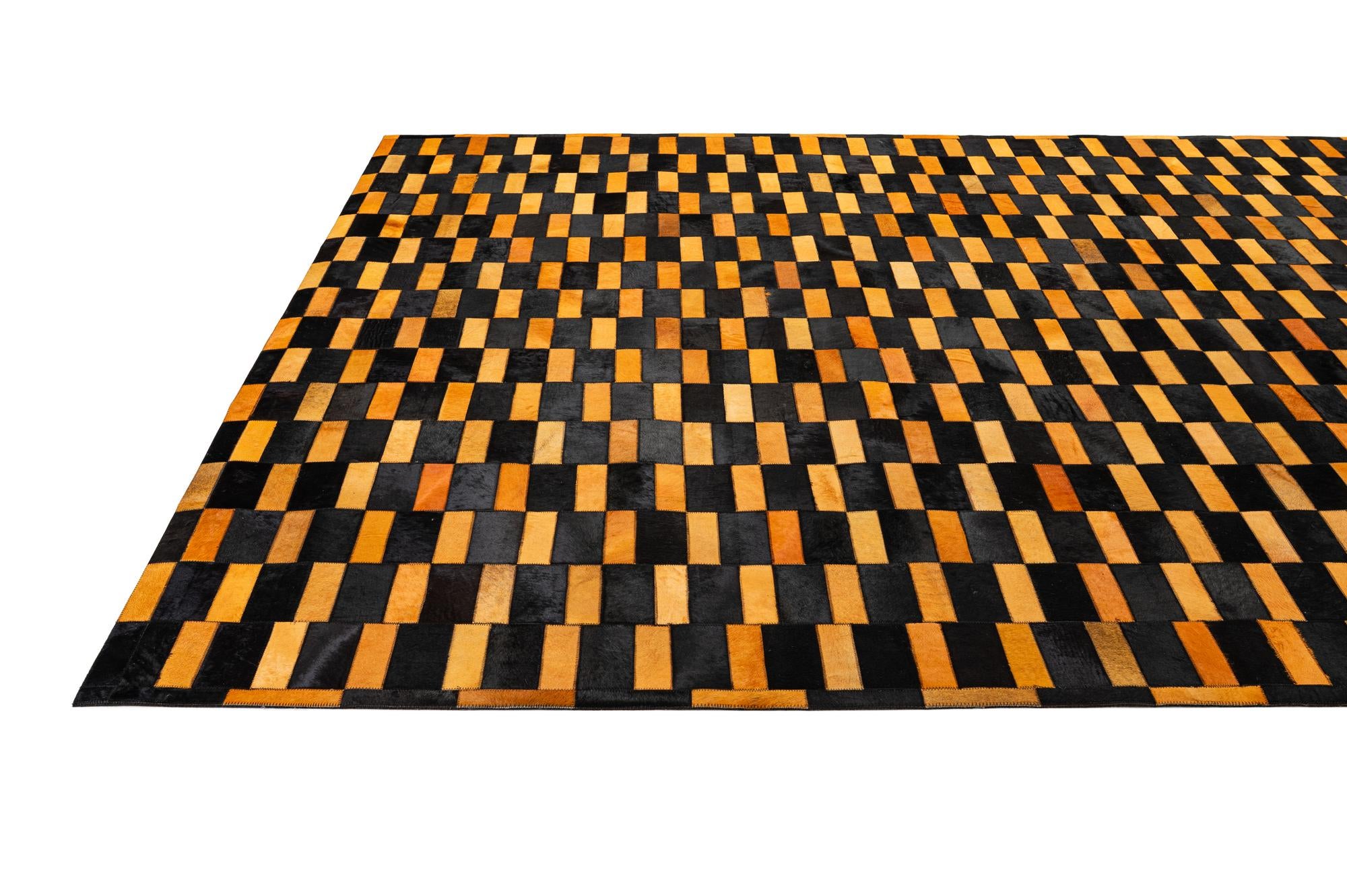 8' 3 x 10' Cowhide - Patchwork Rug