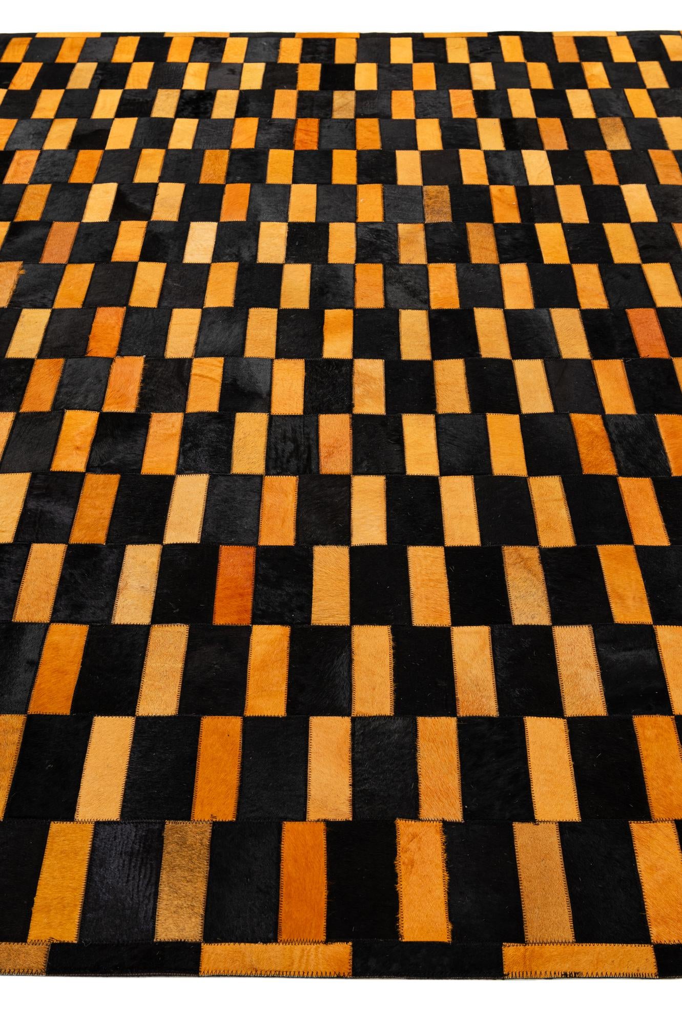 8' 3 x 10' Cowhide - Patchwork Rug