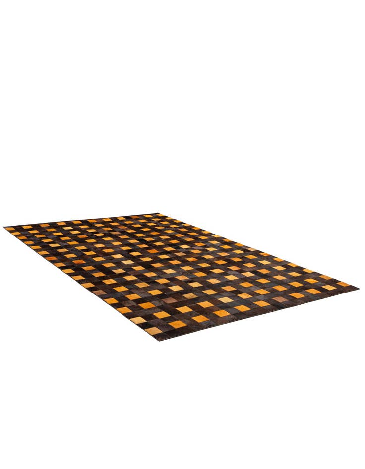 Detail image of 5' 2 x 8' Cowhide - Patchwork Rug