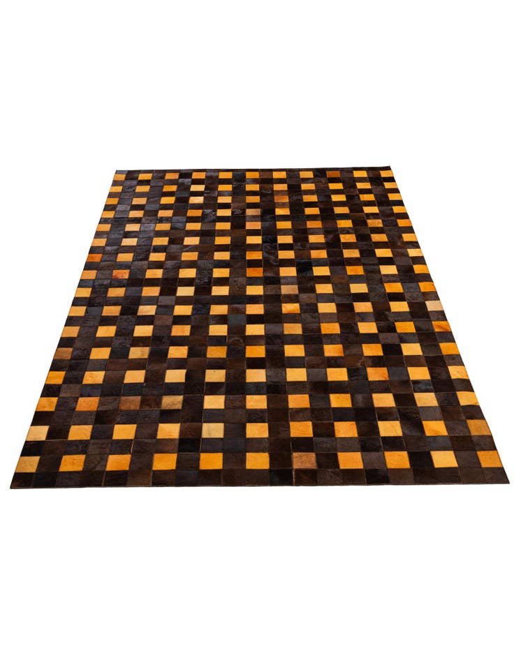 Detail image of 5' 2 x 8' Cowhide - Patchwork Rug