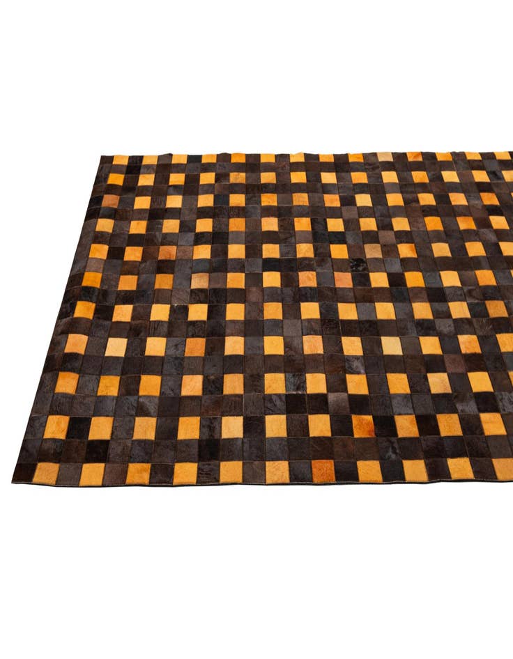 Detail image of 5' 2 x 8' Cowhide - Patchwork Rug