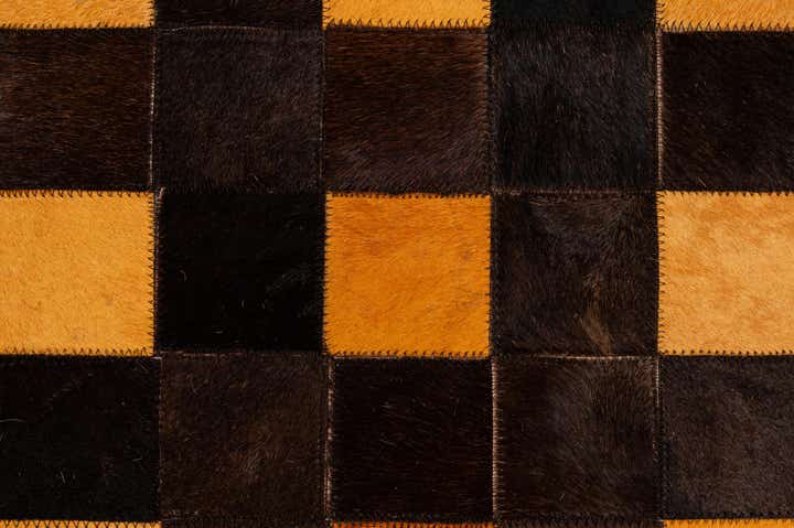 5' 2 x 8' Cowhide - Patchwork Rug