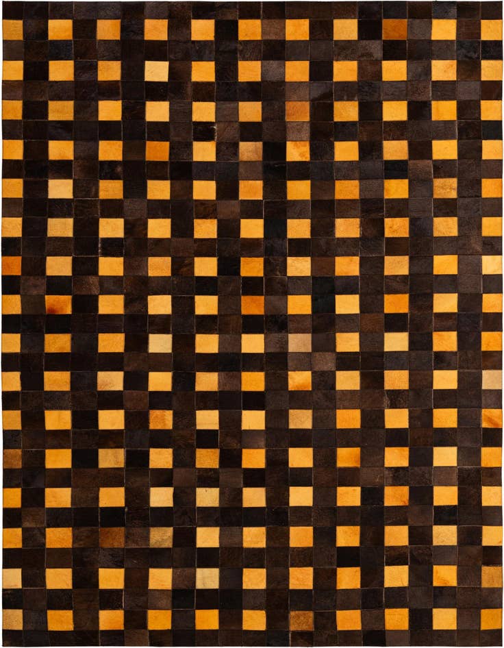 Detail image of 5' 2 x 8' Cowhide - Patchwork Rug