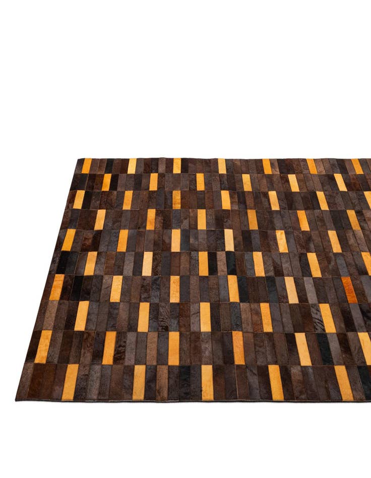 Detail image of 5' x 7' 11 Cowhide - Patchwork Rug