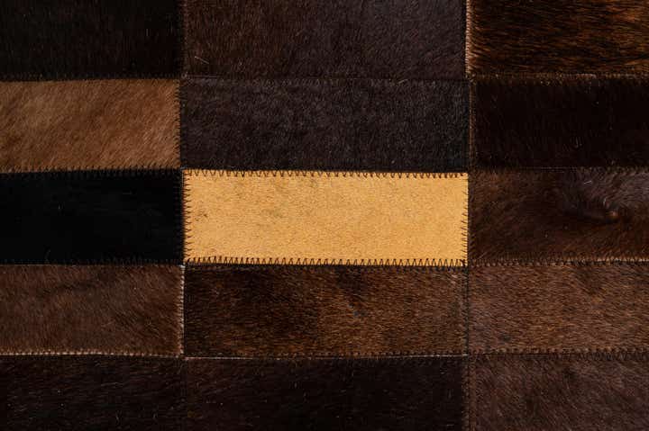5' x 7' 11 Cowhide - Patchwork Rug