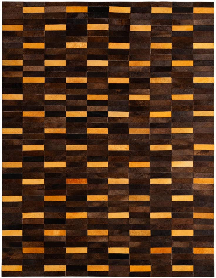 Detail image of 5' x 7' 11 Cowhide - Patchwork Rug