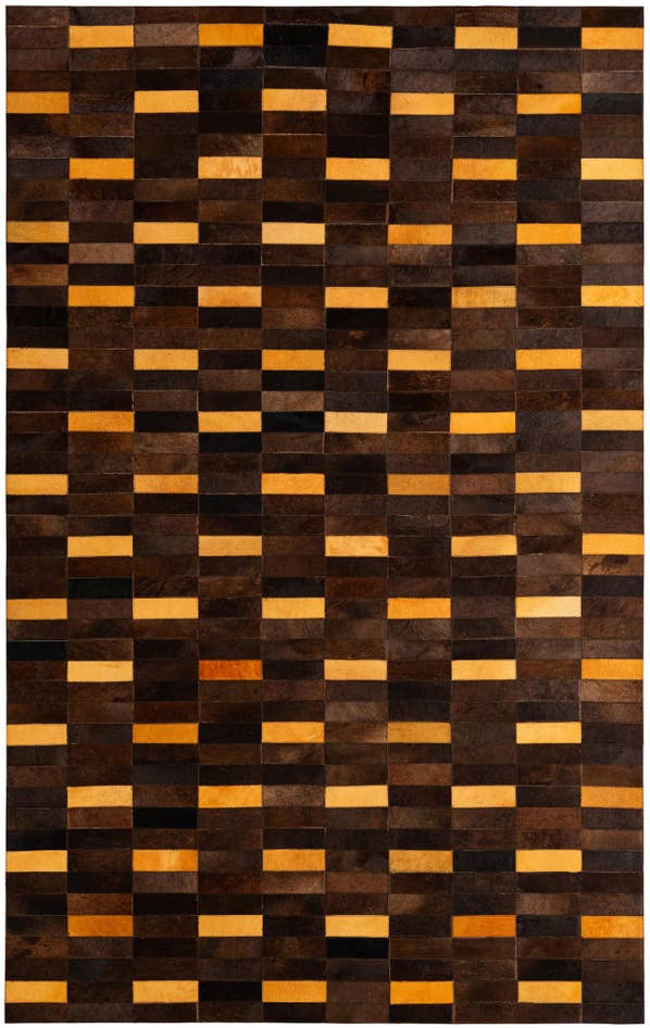 Detail image of 5' x 7' 11 Cowhide - Patchwork Rug