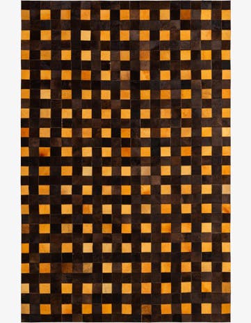 5' 2 x 8' Cowhide - Patchwork Rug