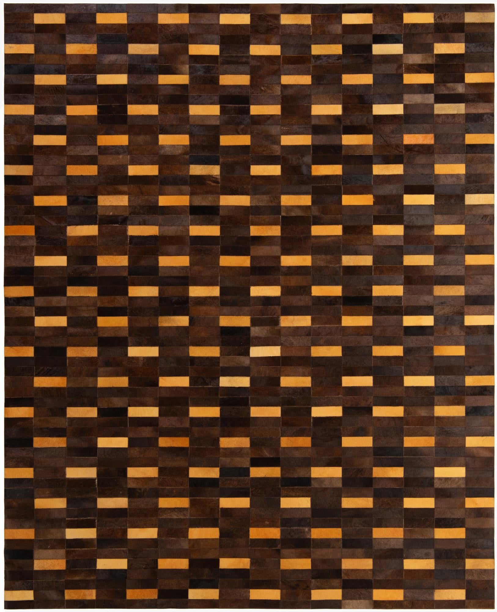 8' 1 x 9' 11 Cowhide - Patchwork Rug