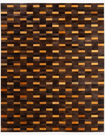 8' x 9' 10 Cowhide - Patchwork Rug