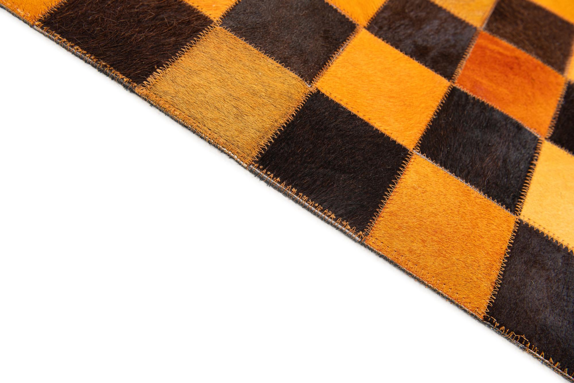 5' x 7' 11 Cowhide Stocks Rug