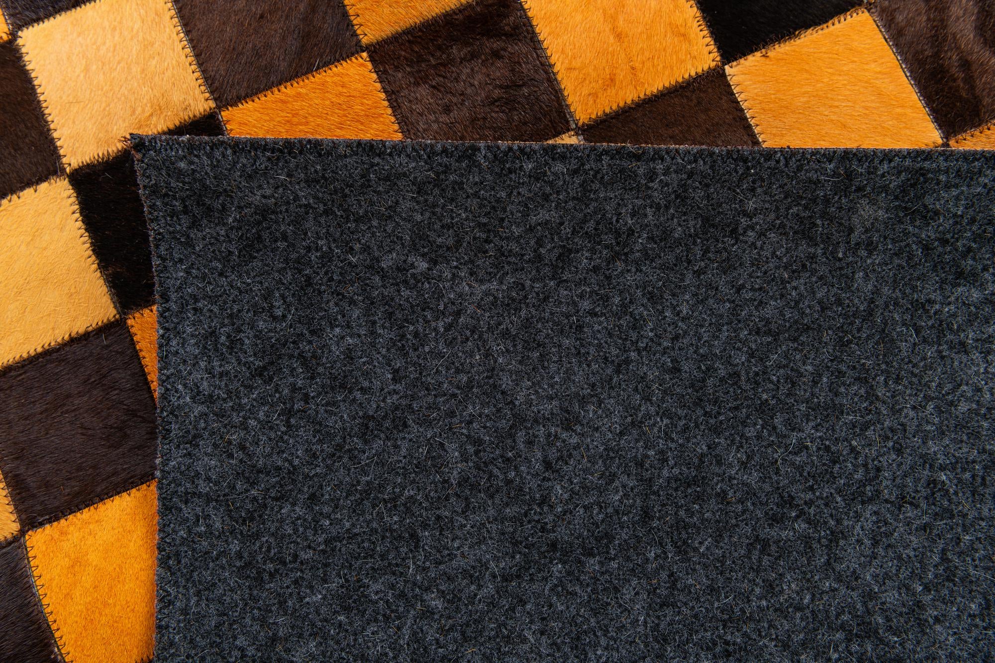 5' x 7' 11 Cowhide Stocks Rug