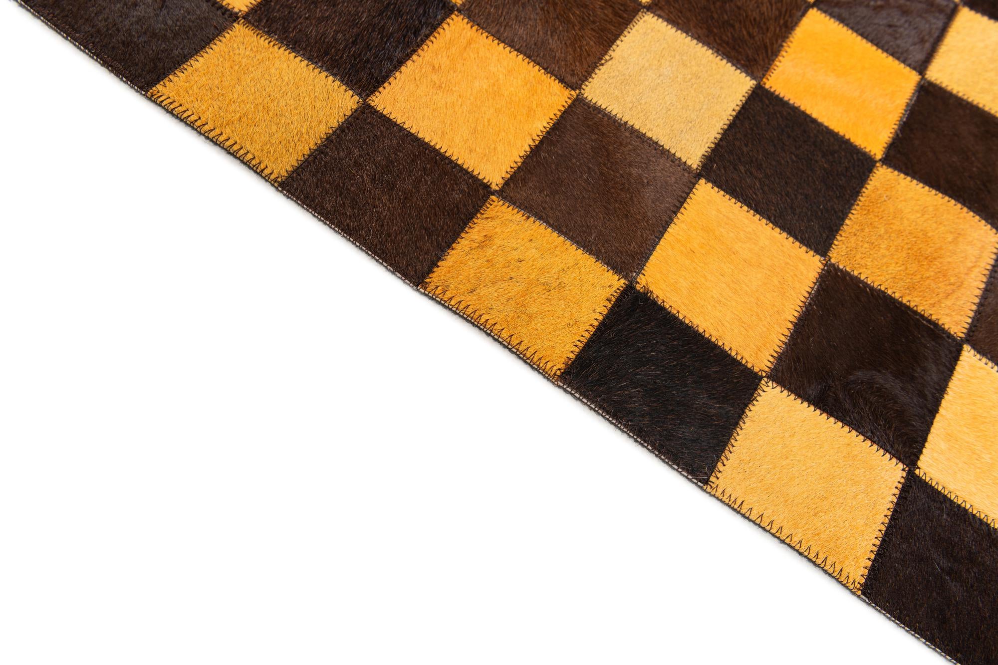 5' 2 x 8' 1 Cowhide Stocks Rug